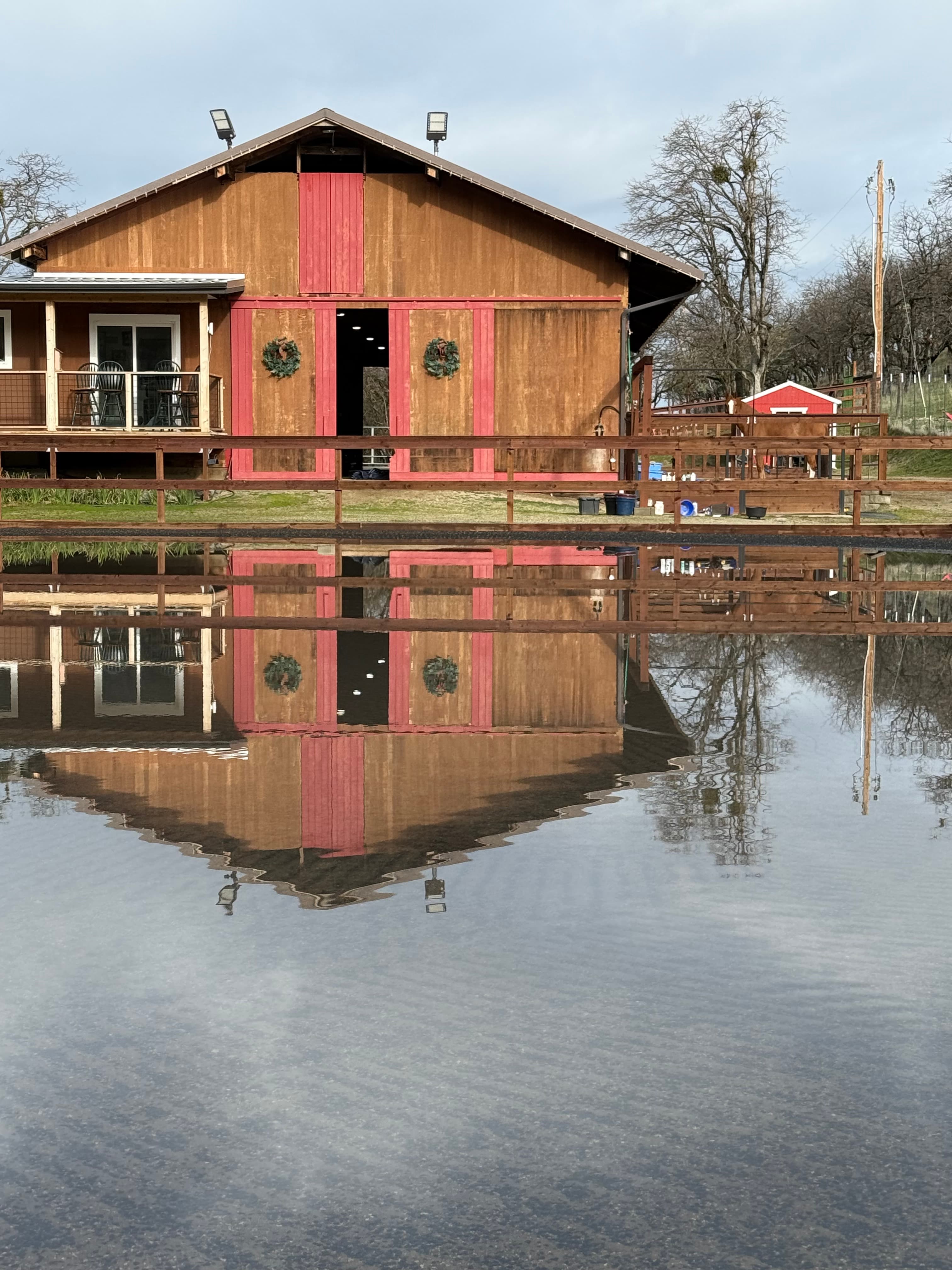The River Road Horsemanship barn